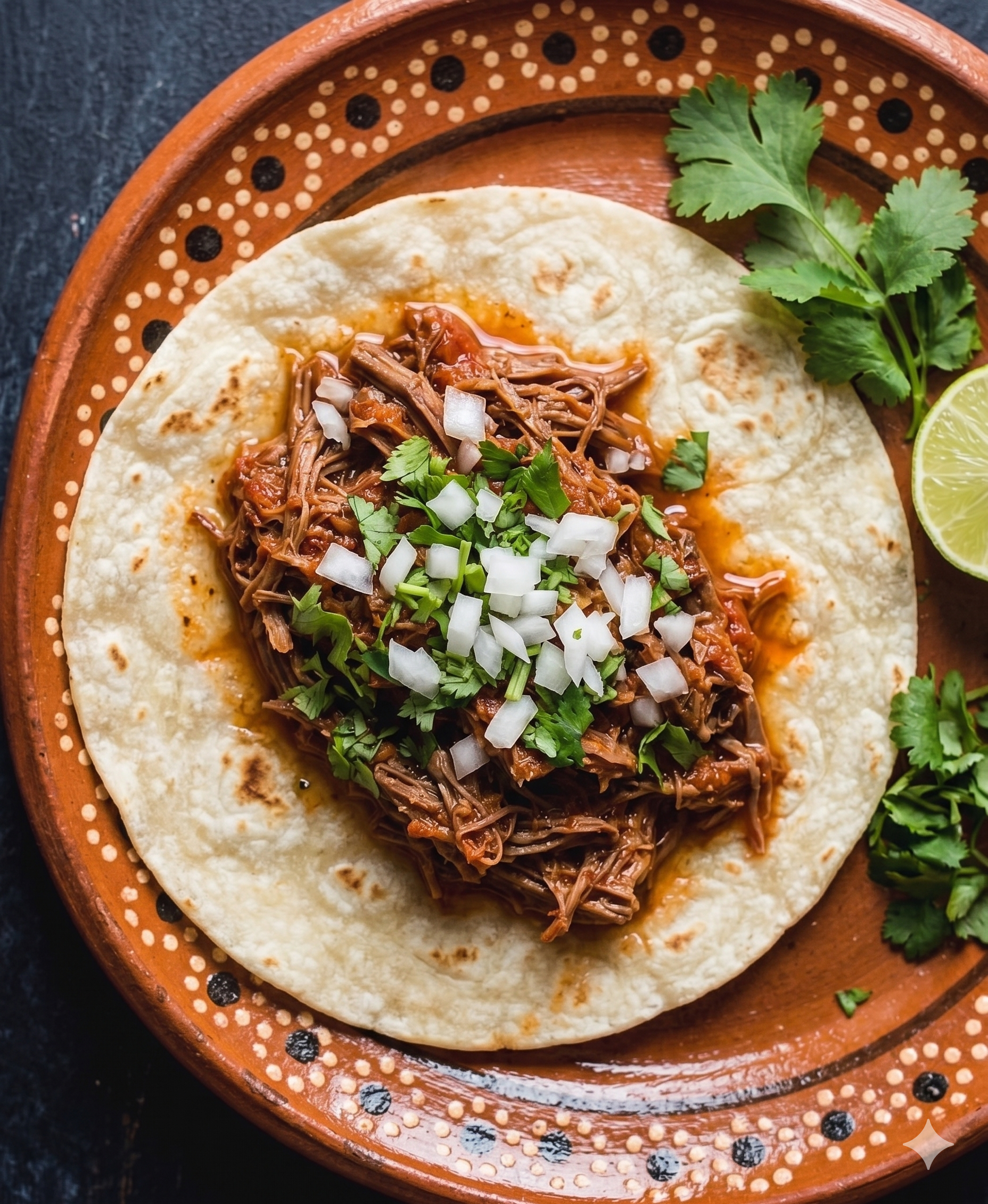 Taco de deshebrada